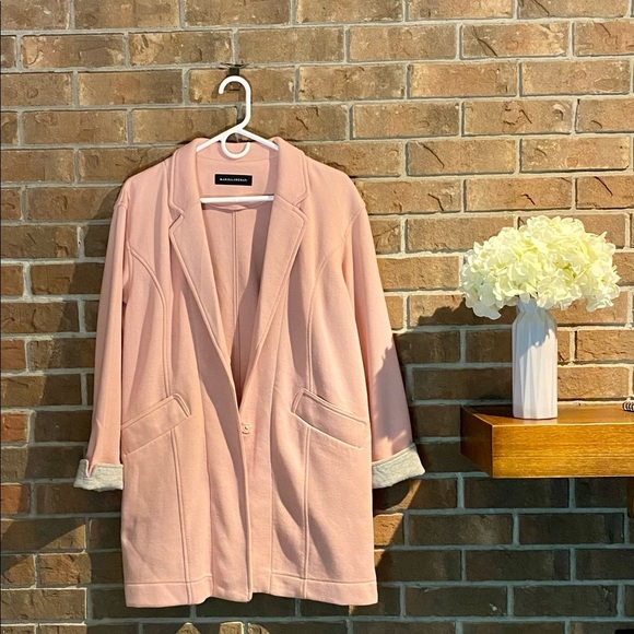 NWOT Pink Cotton Roll Up Jacket - Picture 2 of 10